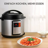 Midea MY-CS6019WPB Multikocher, Schnellkochtopf, 5.5 Liter, Display, 1000 Watt, Edelstahl